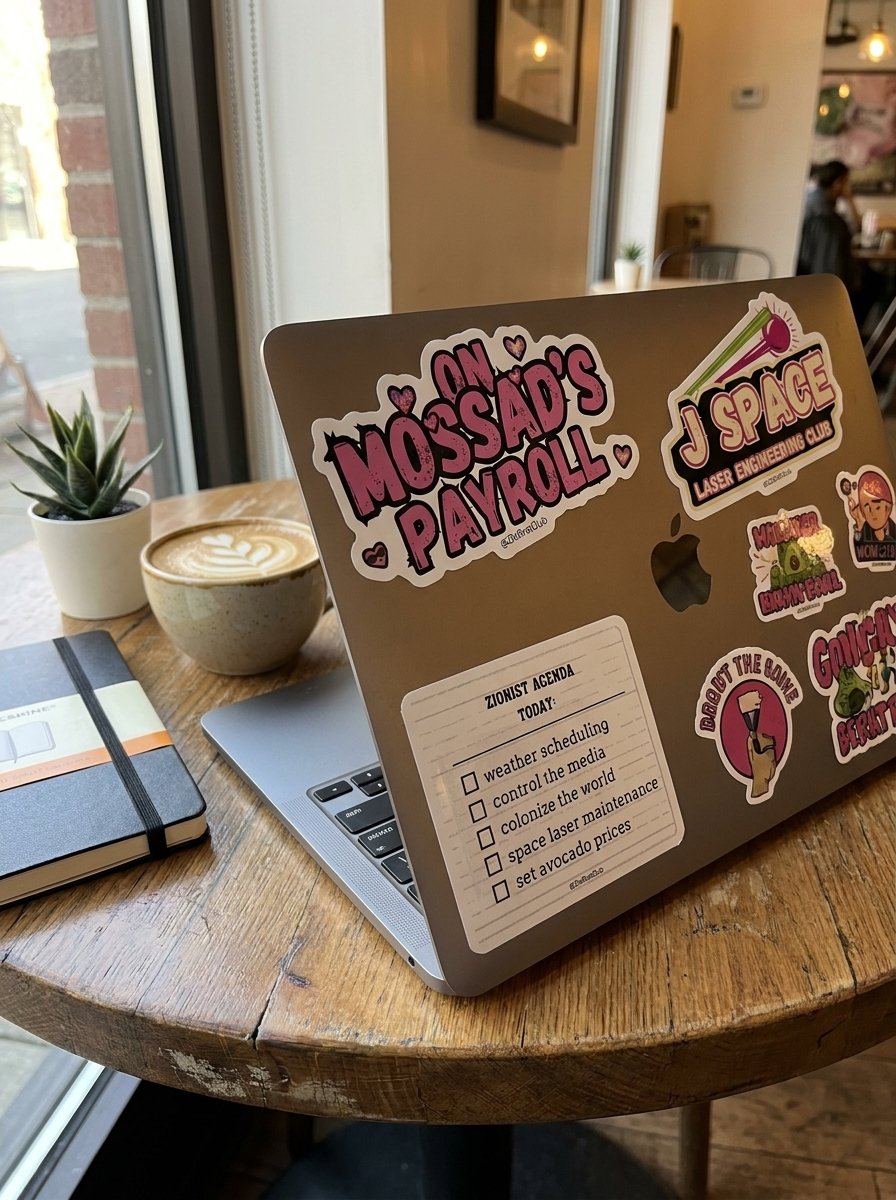ON MOSSAD'S PAYROLL Sticker