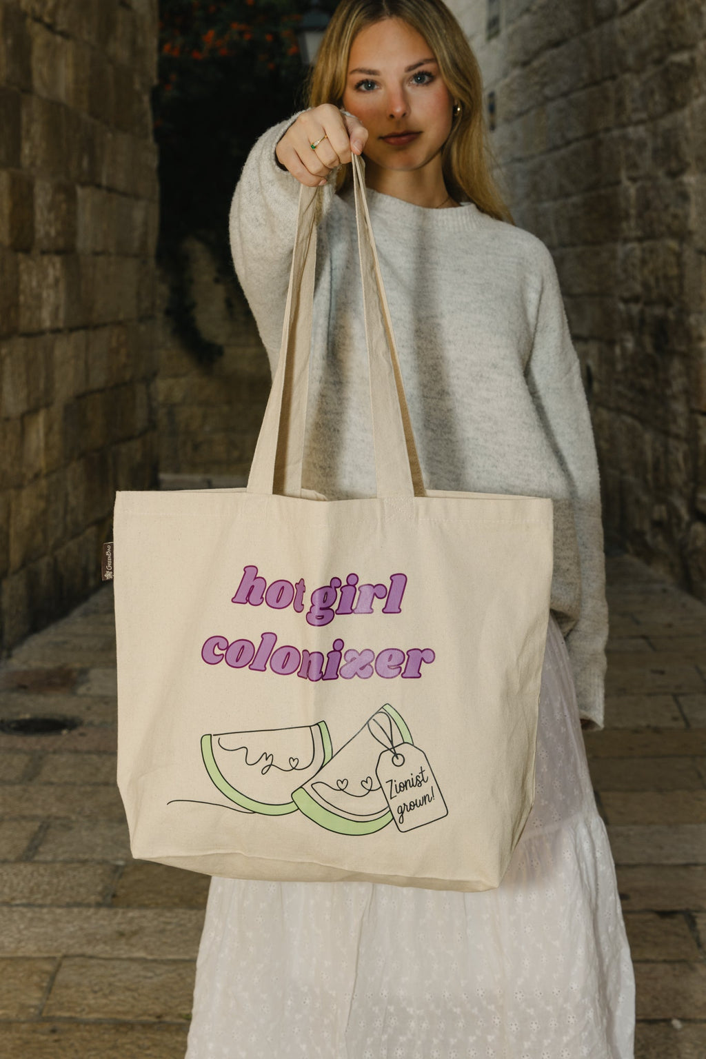 Hot Girl Colonizer Tote — lifestyle