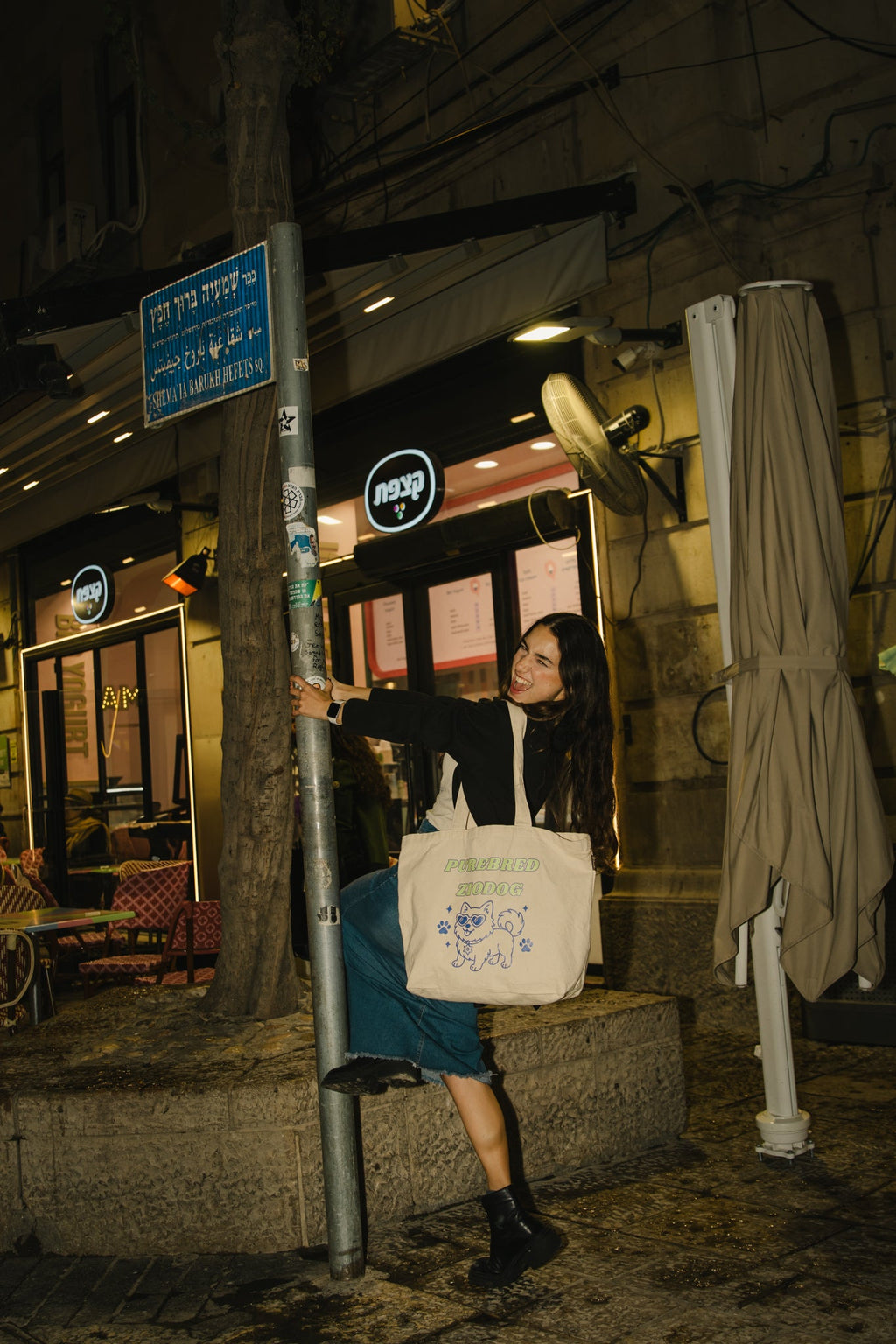 Purebred Ziodog Tote — lifestyle