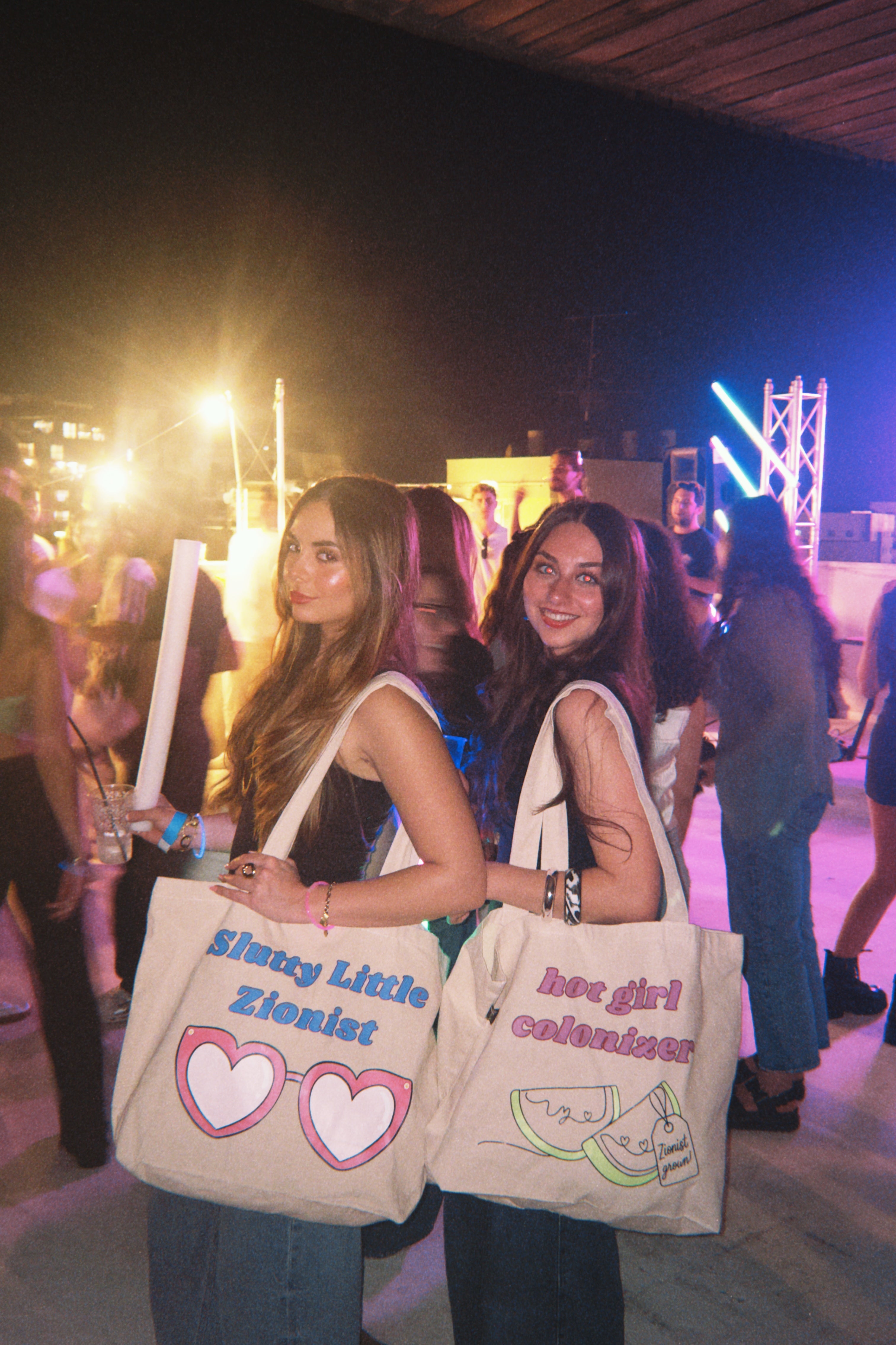 Slutty Little Zionist Tote — lifestyle