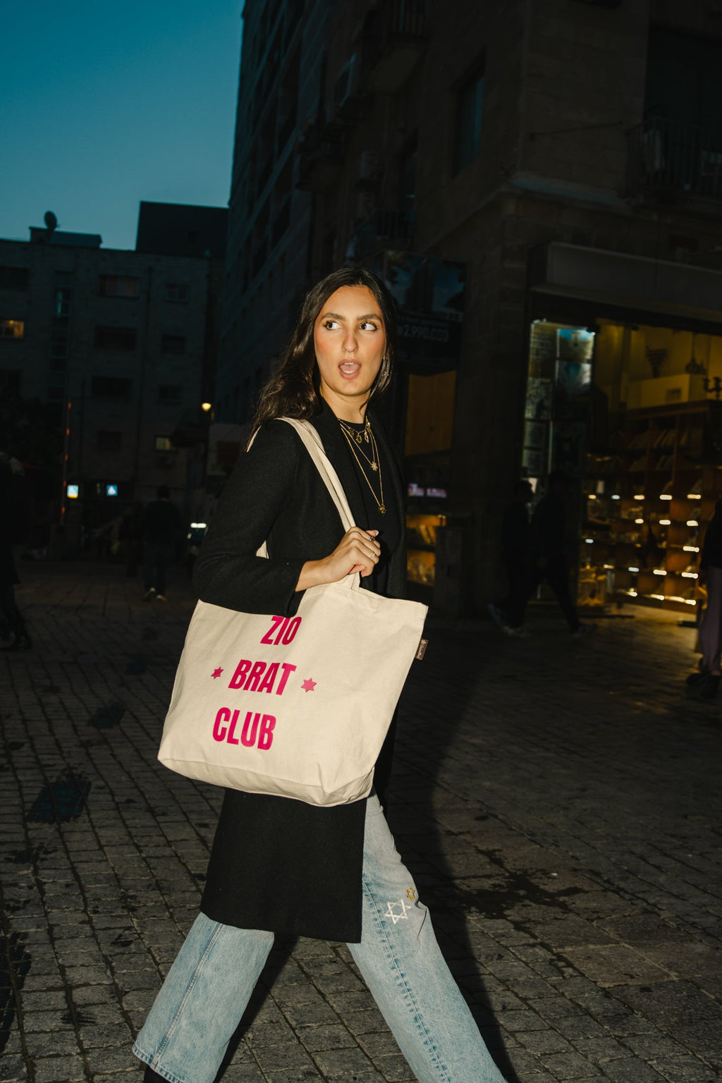ZioBratClub Tote — lifestyle