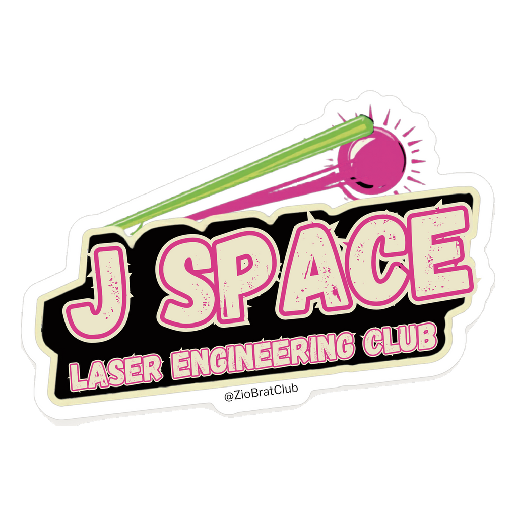 J Space Laser Engineering Club Sticker