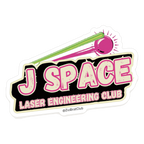 J Space Laser Engineering Club Sticker