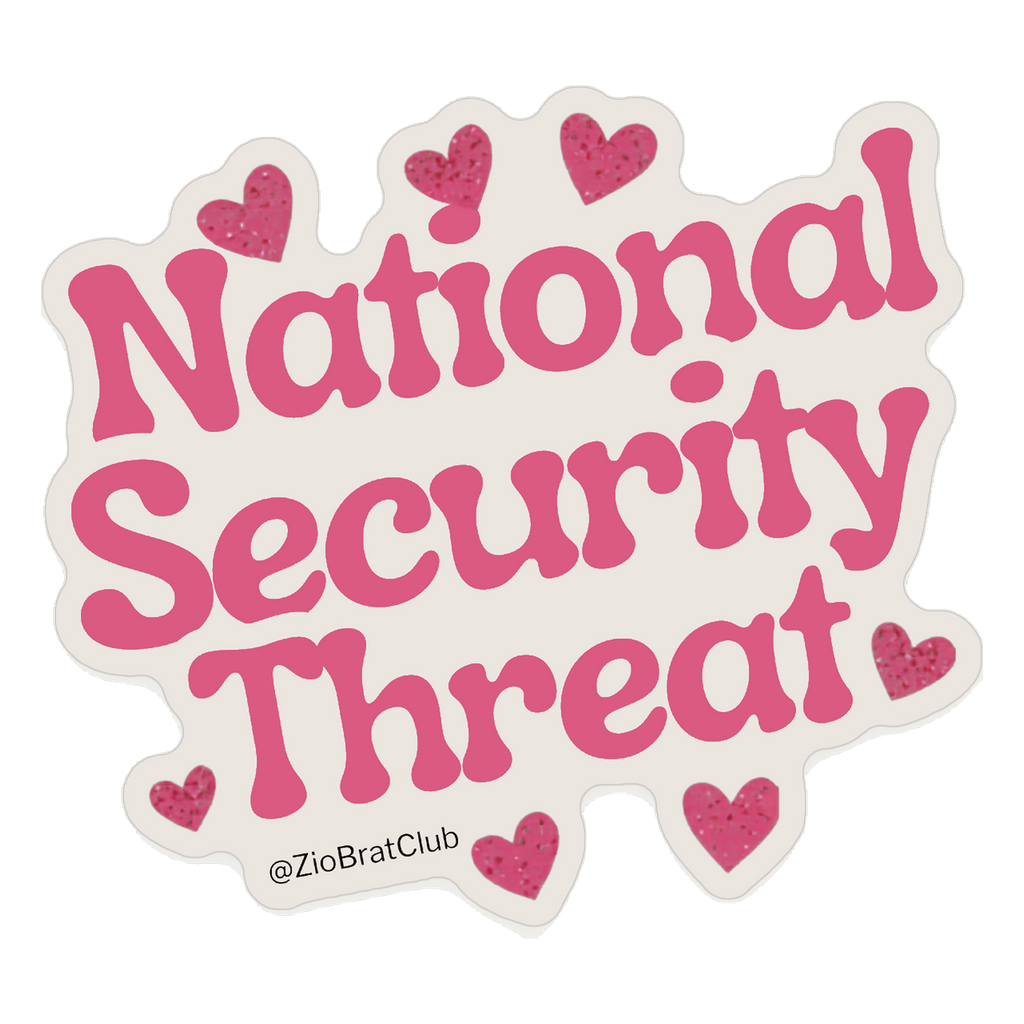 National Security Threat Sticker