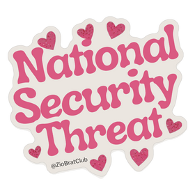 NATIONAL SECURITY THREAT STICKER